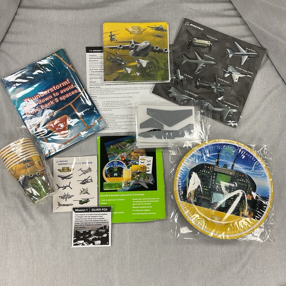 Boeing Kids Party Box for 8 kids